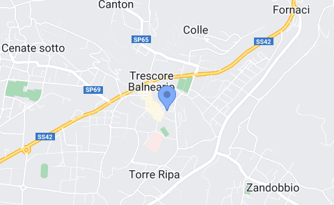 Mappa stradale sede di Trescore Balneario