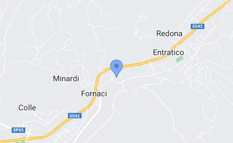 Mappa stradale sede di Entratico